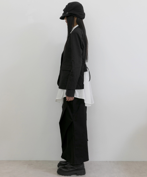 3-Layered Blazer Jacket (FL-050_Black)
