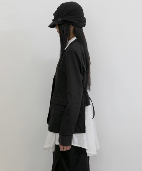 3-Layered Blazer Jacket (FL-050_Black)