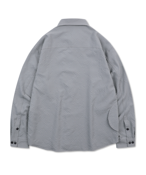XTS040 유틸리티 깅엄 체크 셔츠 (LIGHT GRAY)
