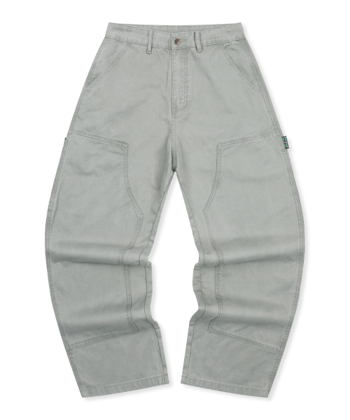 XP308 체크 카펜터 워싱 코튼 팬츠 (LIGHT GRAY)