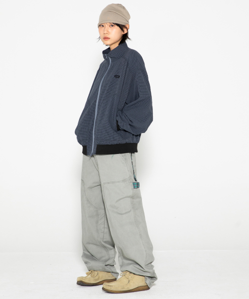 XP308 체크 카펜터 워싱 코튼 팬츠 (LIGHT GRAY)