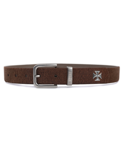 XTA109 파이톤 페이크 레더 벨트 (BROWN)