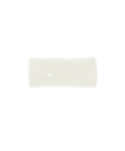 [Rabbit Fur] Coin Hair Bandana Ivory