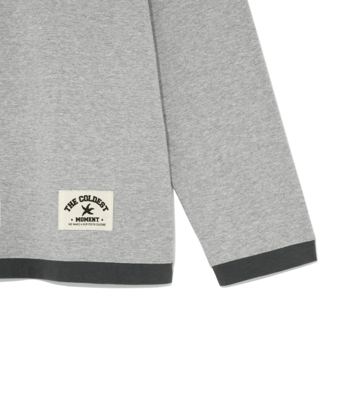 TCM msr henley neck long sleeve (grey)