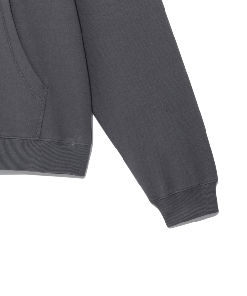 TCM 3 stitch hooded zip-up (dark grey)