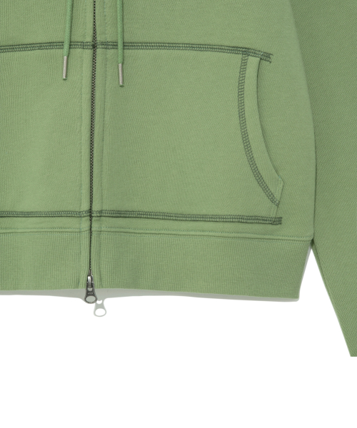 TCM tornado hooded zip-up (green)