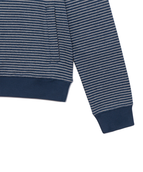 TCM contrast stripe hoodie (navy)