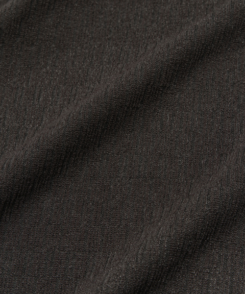 TCM texture flow hooded zip-up (brown)