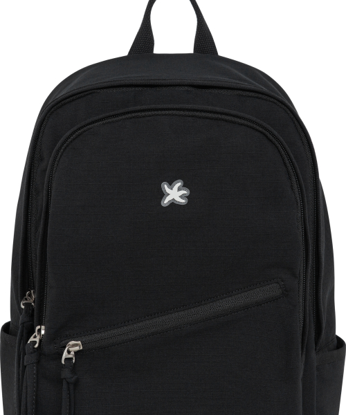 TCM strap layered ripstop backpack (black)