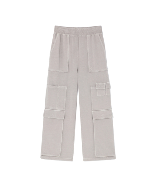 TCM pigment multi cargo sweat pants (light grey)