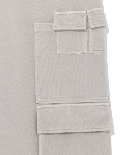 TCM pigment multi cargo sweat pants (light grey)