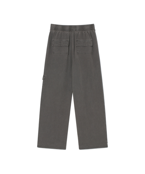 TCM pigment multi cargo sweat pants (charcoal)