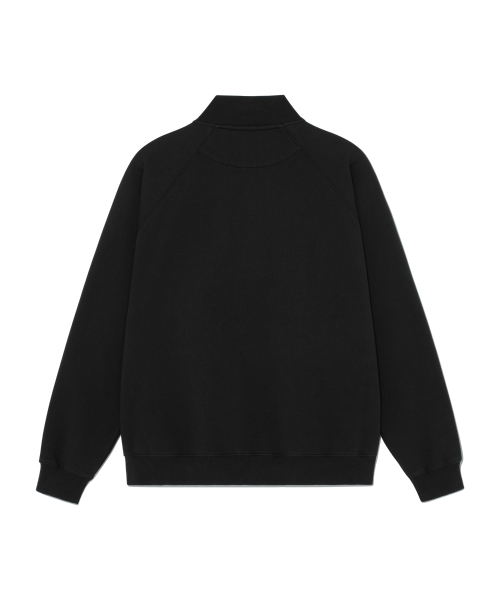 TCM flag sweat jersey zip-up (black)