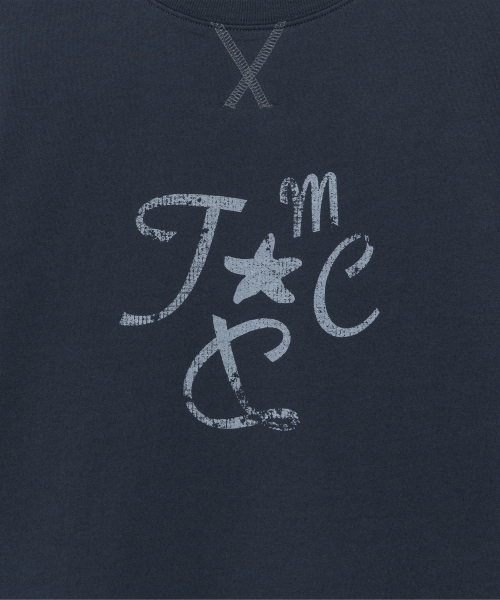 (w) TCM crack string layered long sleeve (navy)