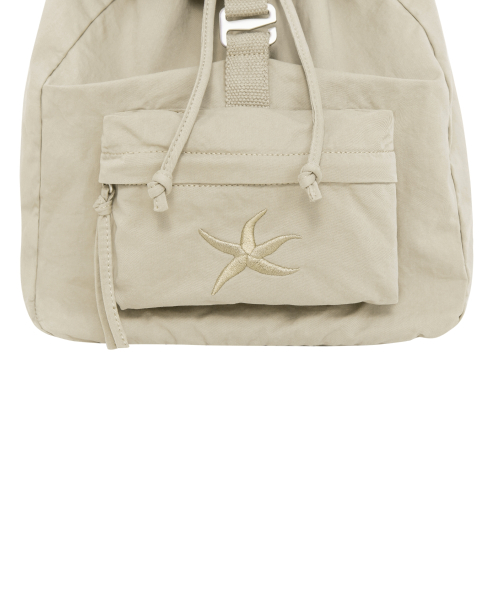 TCM starfish pocket backpack (beige)