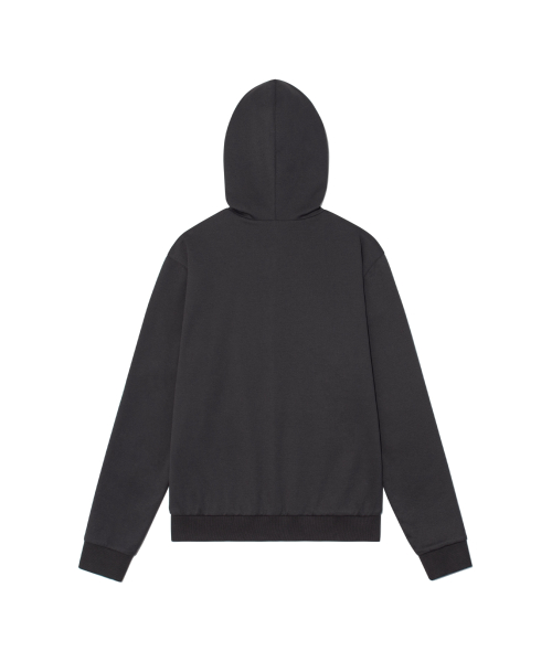 TCM reversible stripe hooded zip-up (charcoal)