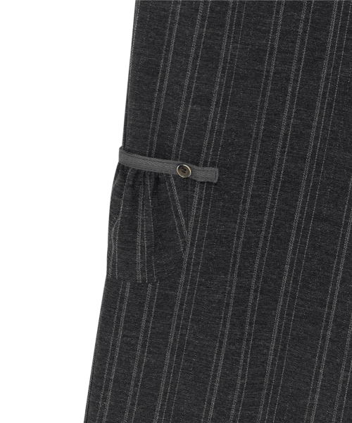 (w) TCM skirt layered button pants (charcoal)