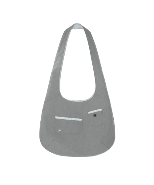 TCM curved pocket cross bag (grey)