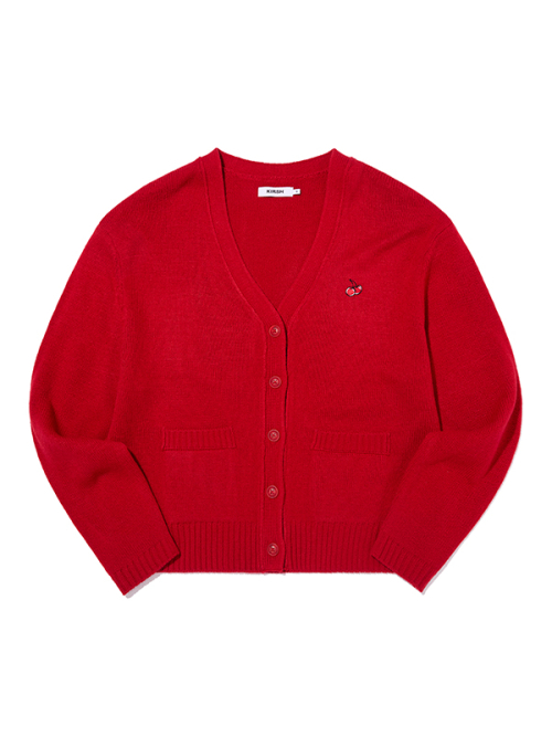 SMALL CHERRY BASIC CARDIGAN [RDA]