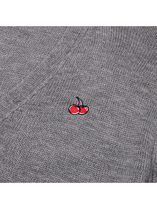SMALL CHERRY BASIC CARDIGAN [GYM]