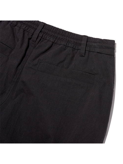 PLAIN NYLON CARGO PANTS [BKA]