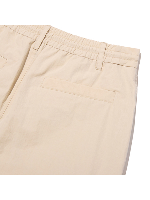 PLAIN NYLON CARGO PANTS [BEA]