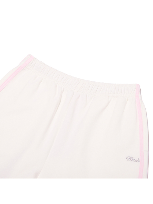 LINE-DETAIL TRACK PANTS [WHA]