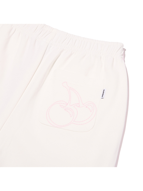 LINE-DETAIL TRACK PANTS [WHA]