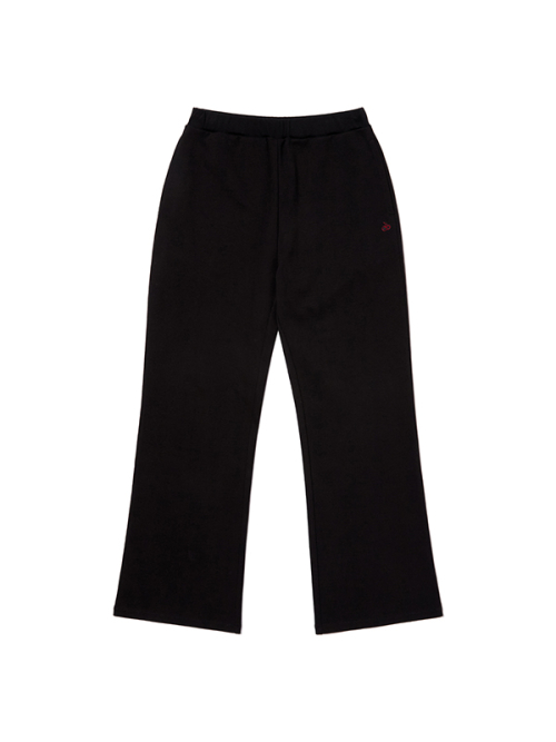 PLAIN SLIM-FIT SWEATPANTS [BKA]