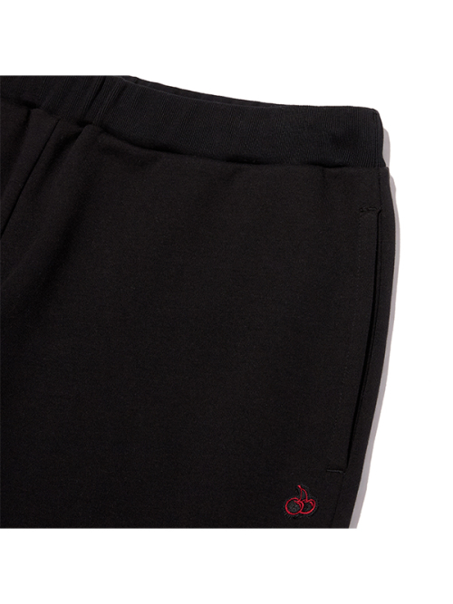 PLAIN SLIM-FIT SWEATPANTS [BKA]