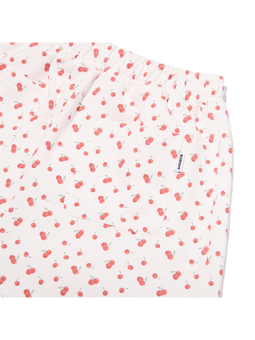 CHERRY GRAPHIC LOOSE-FIT SWEATPANTS [WHA]