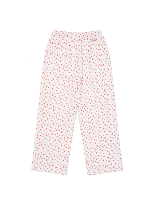 CHERRY GRAPHIC LOOSE-FIT SWEATPANTS [WHA]