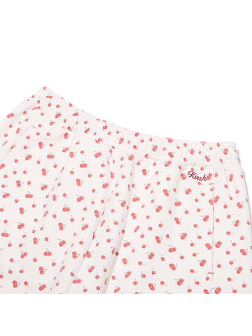CHERRY GRAPHIC LOOSE-FIT SWEATPANTS [WHA]
