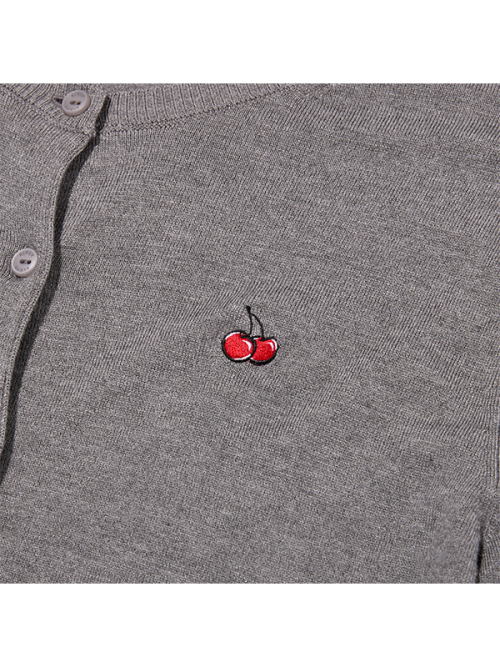 SMALL CHERRY STANDARD-FIT CARDIGAN [GYM]