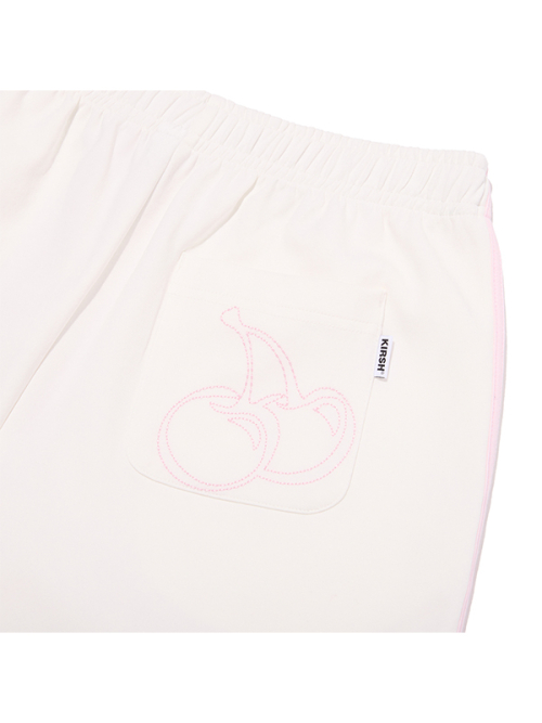 LINE-DETAIL TRACK SHORTS [WHA]