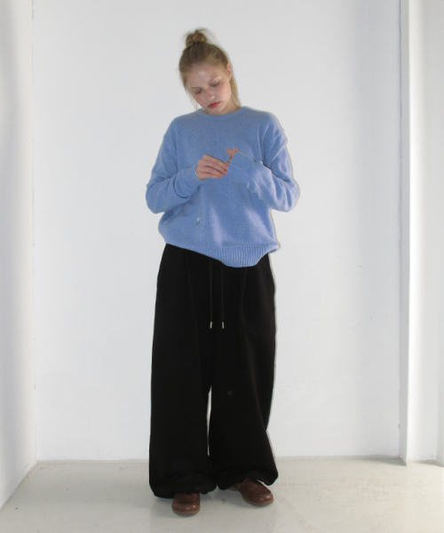 DAILY SOFT ROUND KNIT BLUE