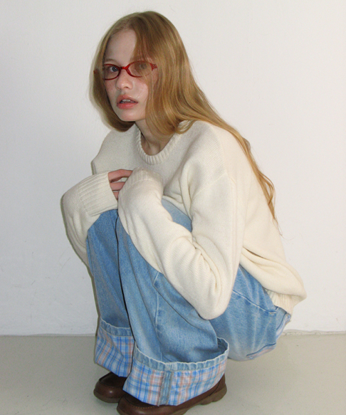 DAILY SOFT ROUND KNIT IVORY