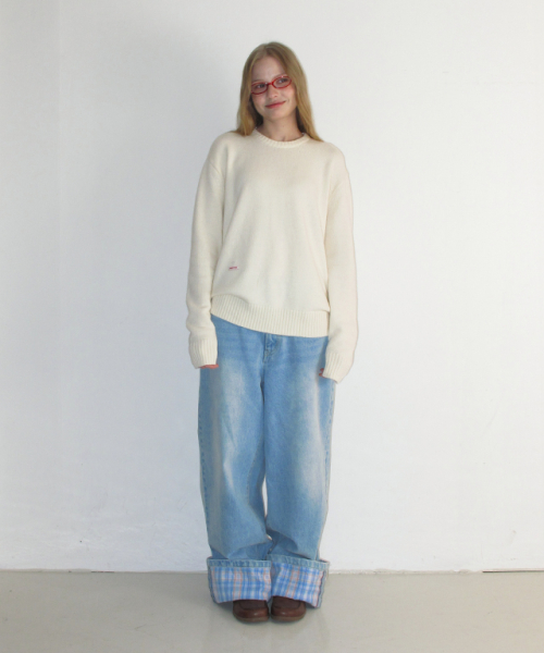 DAILY SOFT ROUND KNIT IVORY