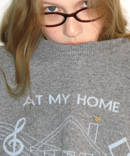 MELODY HOUSE KNIT PULLOVER GREY