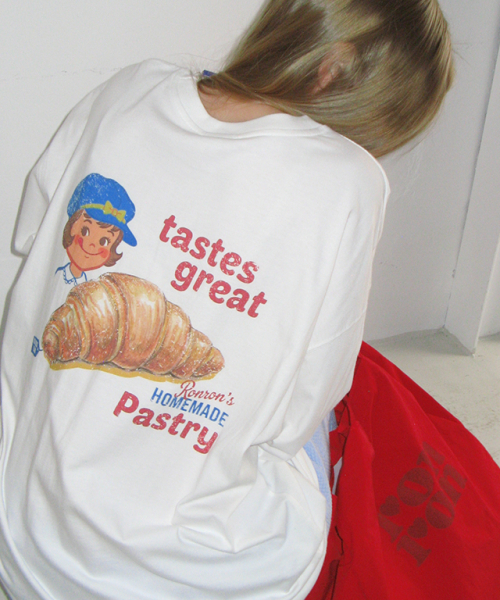 VINTAGE CROISSANT OVER FIT LONG SLEEVE WHITE