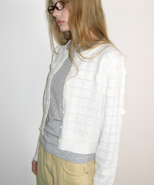 SOFT MINI LABEL LONG SLEEVE GREY STRIPE