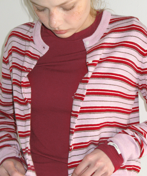 SOFT MINI LABEL LONG SLEEVE RED
