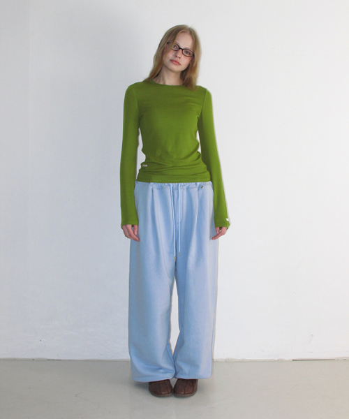 SOFT MINI LABEL LONG SLEEVE OLIVE