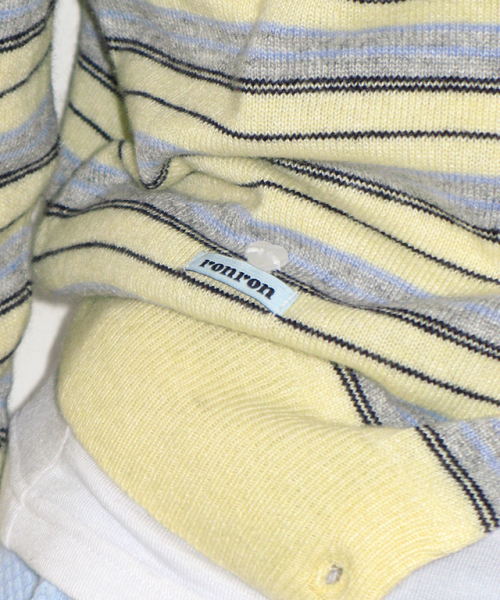 SOFT DAYS KNIT CARDIGAN YELLOW STRIPE