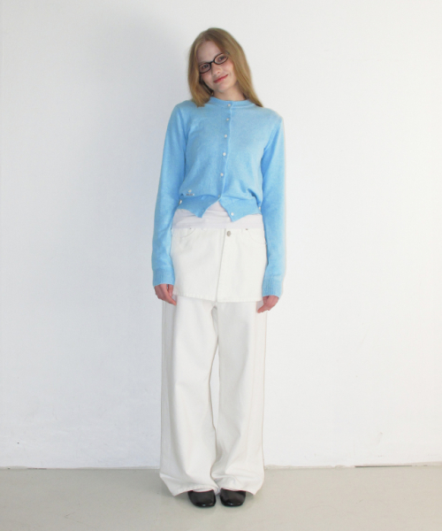 SOFT DAYS KNIT CARDIGAN SKY