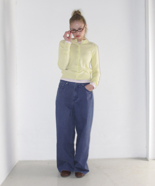SOFT DAYS KNIT CARDIGAN YELLOW