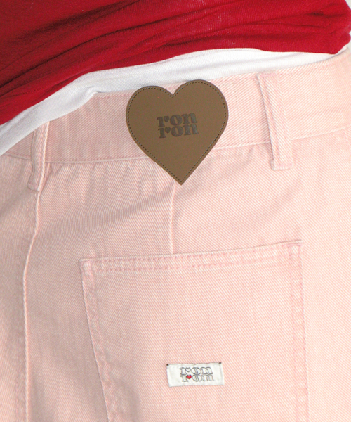 SOFT PIGMENT WIDE DENIM PANTS PINK