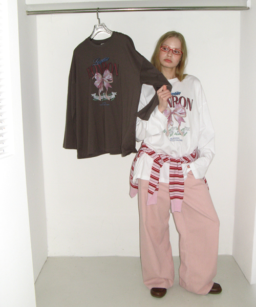 SOFT PIGMENT WIDE DENIM PANTS PINK