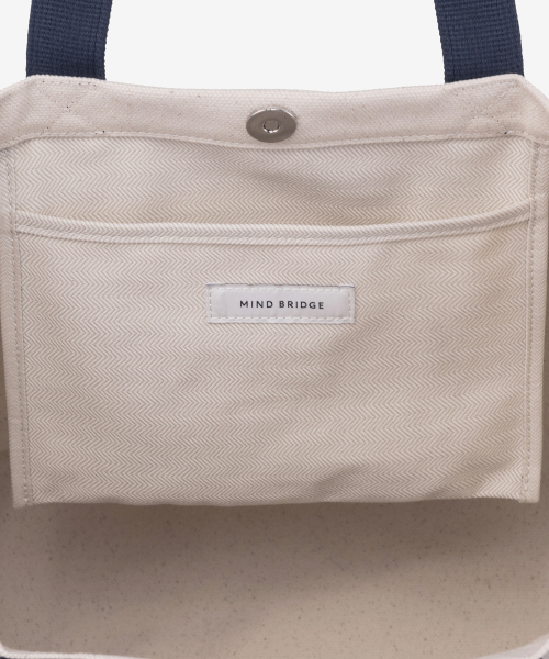 [UNS]Ivory color canvas tote bag