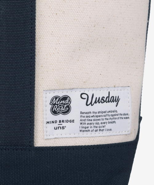 [UNS]Ivory color canvas tote bag